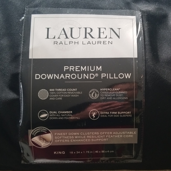 Ralph Lauren KING size downaround pillow - Picture 5 of 8